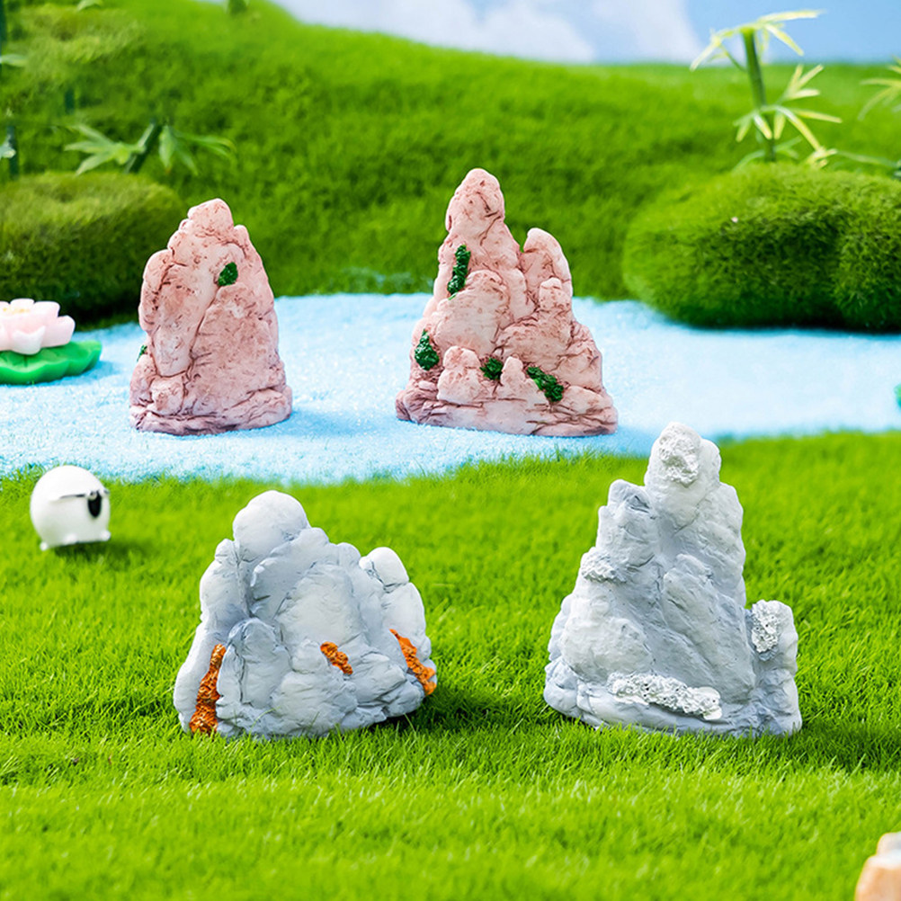6Pcs Resin Mini Bonsai Mountai - огляд і ціна Bonsai Garden Landscape Design