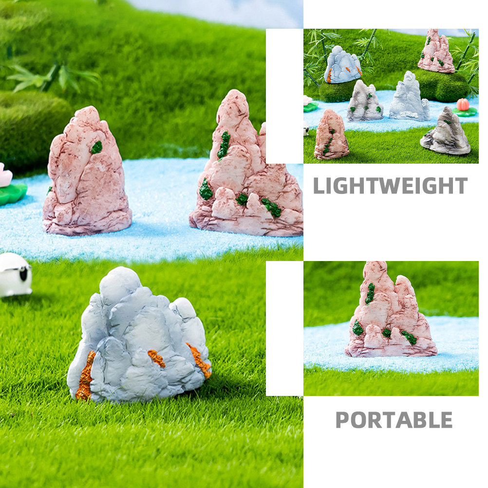 6Pcs Resin Mini Bonsai Mountai - огляд і ціна Bonsai Garden Landscape Design
