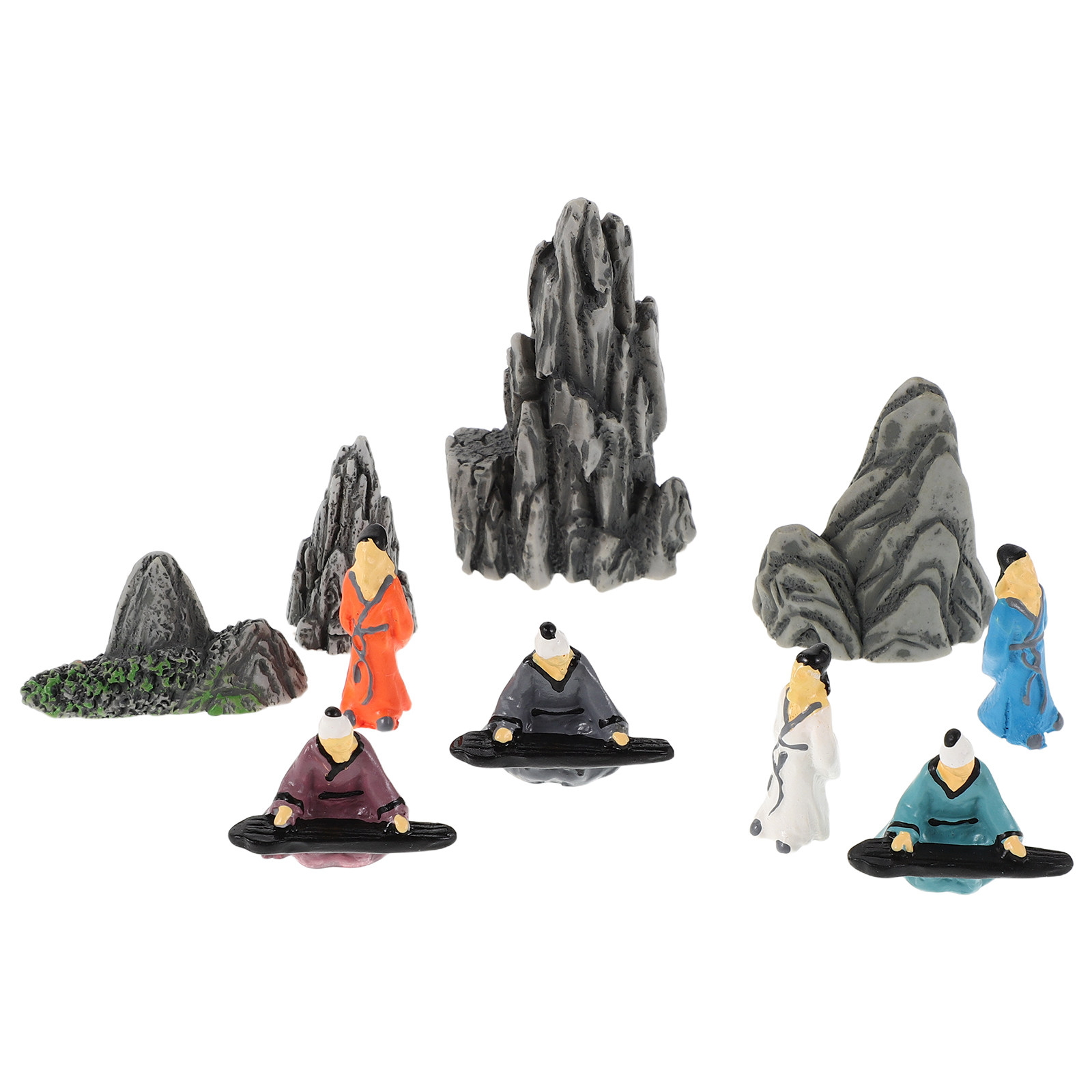 10Pcs Resin Miniature Chinese  - огляд і ціна Bonsai Garden Landscape Design
