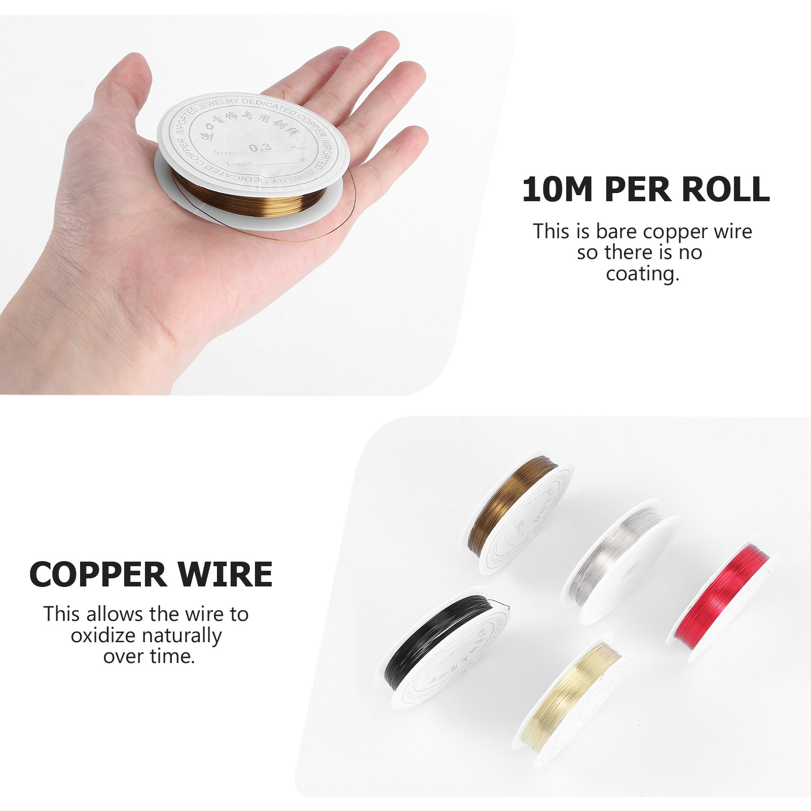 5 Roll Copper Wire Jewelry Mat - огляд і ціна Copper Wire Roll