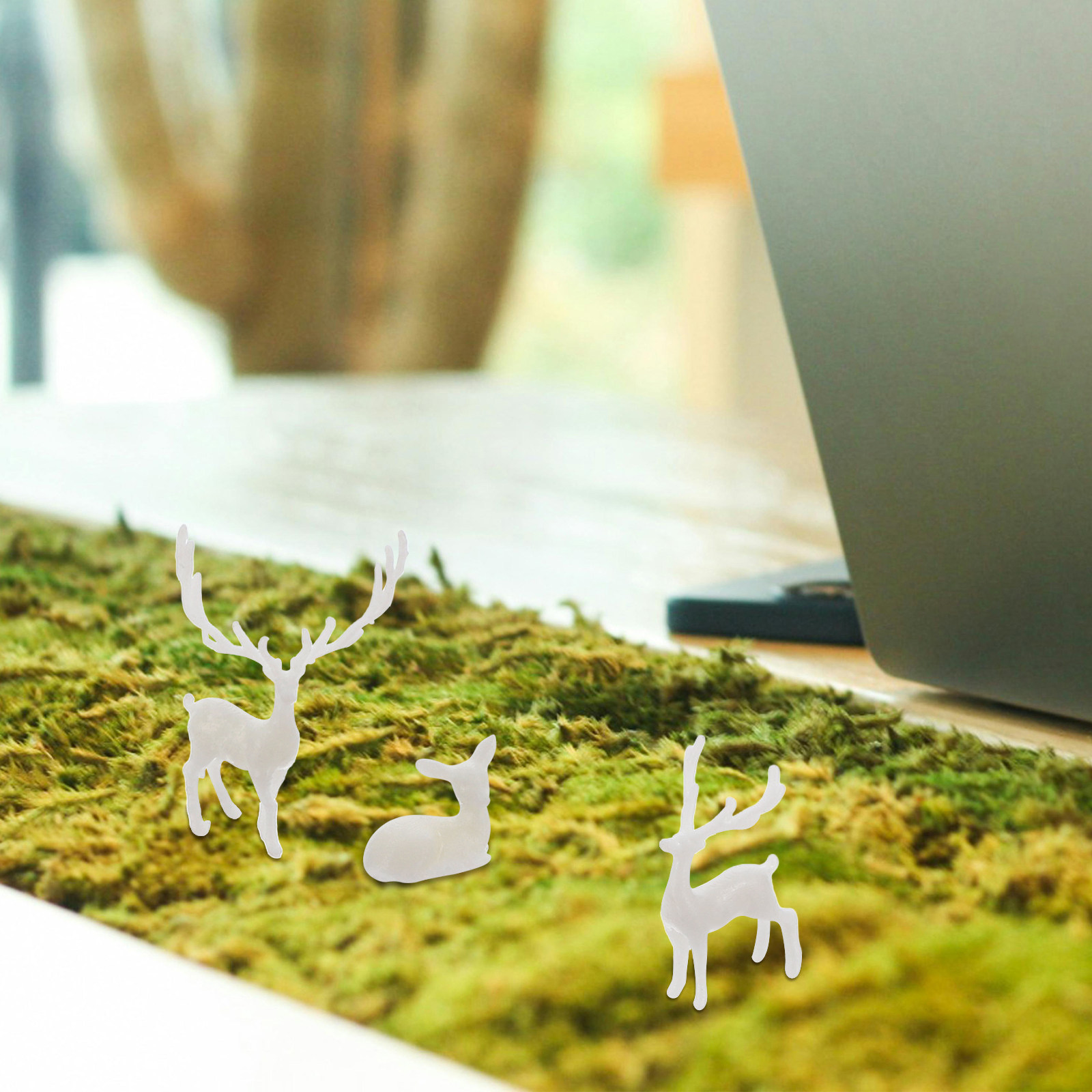3Pcs Lifelike Resin Elk Statue - огляд і ціна Bonsai Garden Landscape Design
